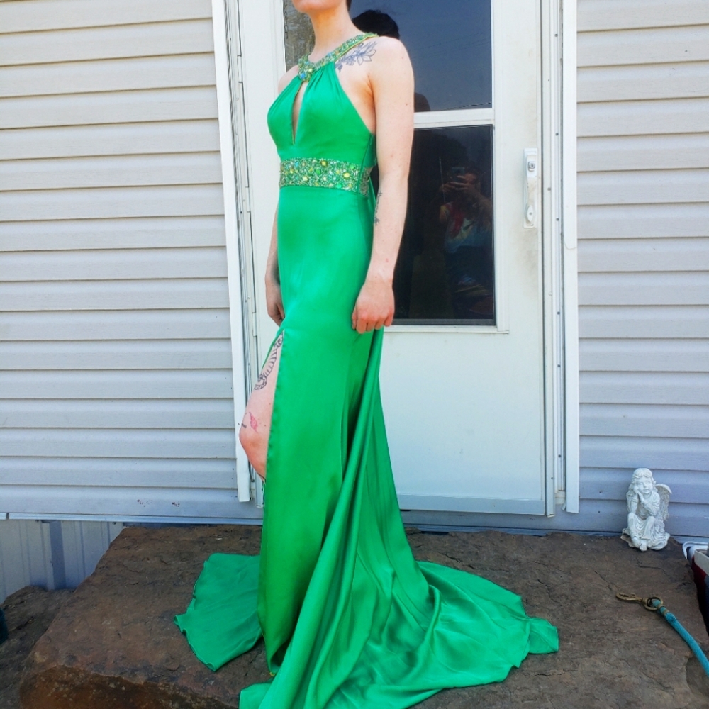 Green prom dress